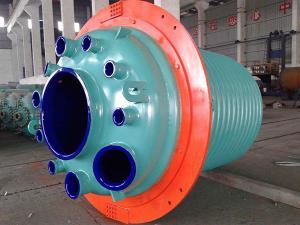 ハーフパイプコイルジャケットのグラスライン装置